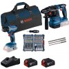 BOSCH Sada nářadí GSR 18V-45 + GBH 18V-22 +2× GBA 18V 4.0 Ah + GAL 18V-40 + sada bitů a SDS-plus vrtáků) 0615V0003D