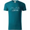 Profil kopca - Malá Fatra - Tričko z organickej bavlny - 2XL ( Petrolejová )