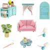 2Kids Toys miniatúra domčeka Slnečná obývacia izba