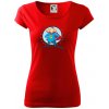 Ocko superman - dievča a dievča - Dámske tričko Pure - M ( Červená )