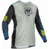 dres LITE, FLY RACING - USA (šedá/tyrkysová/hi-vis , vel. L)