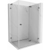 Mexen Lunar-F L, skladací sprchový kút pravý 95 x 90 cm, 8mm číre sklo, profil grafit brúsený, 836L-095-090-66-00-P