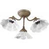 SAPHO - NAPOLI stropné svietidlo 3xE14,40W, 230V, IP21, keramické tienitko, bronz MC613