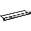 Patch panel prázdny 24 portov rack 1U 19