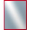 DANTIK - Zrkadlo v rámu, rozmer s rámom 70x90 cm z lišty BOX červená morená (1750)