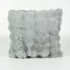 Obliečka na vankúš 45x45 imitácia kožušiny svetlo šedá-HT-00216