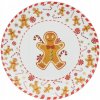 PODLOŽKA POD TANIER FAREBNÁ VIANOČNÁ PERNÍKOVÝ MUŽÍČEK GINGERBREAD Ø33