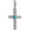 Thomas Sabo Přívěsek Etnický kříž tyrkysový 1677 878 17 Charm Club blackened