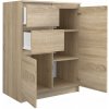 Komoda TopEshop 70 x 40 x 97 cm, dub sonoma, matná