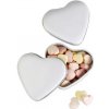 LOVEMINT cukríky v plechovke v tvare srdca, 24g, biela