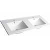 Sapho SLIM keramické dvojumývadlo 120x46cm, biela 1601-120