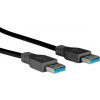 Kábel USB 3.2 Gen 1, A-A M/M 3m, 5Gbps, čierny