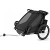 Cyklovozík Thule Chariot Sport 2 Double Black + bike set + kočíkový set