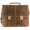 Kožená taška na notebook Greenburry XXL 1728-25
