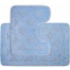 Kúpeľňové predložky set 2 kusov Calla svetlomodré EMI