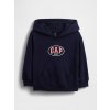 GAP Baby mikina s logom VintageSoft Tmavomodrá 5YRS