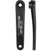 Kľučka ľavá FORCE ROAD C9.5 Al 175mm, čierna