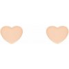 Eppi Minimalistické zlaté náušnice v tvare srdca Macha E41054