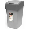 CURVER Odpadkový kôš FLIP BIN 25 l striebro/grafit