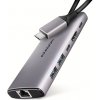 AXAGON HMC-6G2L, USB 10Gb/s húb, 2x USB-A, 1x USB-C, HDMI 4k/60, RJ-45, PD 100W, kábel USB-C 15cm HMC-6G2L