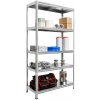 Kovona System Kovový regál, 130 kg, 1800 x 900 x 400 mm, 5 políc, biely