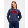 GAP Oversize mikina fleece Tmavomodrá S Tmavomodrá Tmavomodrá