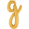 Balón písmeno malé zlaté G script