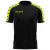 T-SHIRT POLY BAND krátke tričko fluo žltá-čierna M