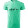 EKG salsa tanečníci - Klasické pánske tričko vyššej gramáže - XL ( Mätová )