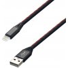 MobilNET KAB-0185-USB-LIGHT Dátový a nabíjací TPU USBLightning, 2A, 2m, černý