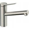 Hansgrohe Zesis M33 - Páková kuchynská batéria 150, pre nízkotlakové/beztlakové ohrievače vody, 1jet, vzhľad nerezu 74806800