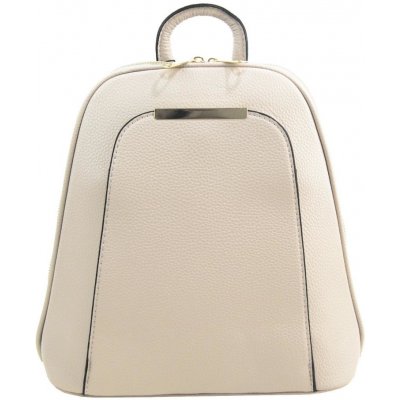 Elegantný menší dámsky batôžtek kabelka svetlá krémová