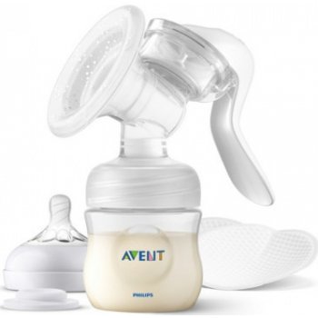 Philips AVENT Manuálna Natural 125 ml a VIA poháriky 180 ml 5 ks