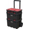 Strend Pro 239946 - Sada boxov Keter® 250927 Stack´n´roll mobilný systém, 525x411x694 mm, na náradie