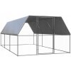 VidaXL Vonkajšia klietka pre kurčatá, 3x6x2 m, galvanizovaná oceľ