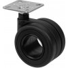 Walteco Dizajnové nábytkové koliesko, priemer 65mm, otočné s platničkou, nosnosť 60 kg , 2835