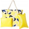 Crivit Dámska plážová taška, 3-dielna súprava citrón (100388645)