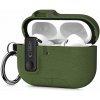 AppleMix Puzdro TECH-PROTECT SLIM HOOK pre Apple AirPods Pro 3 - olivovo zelené