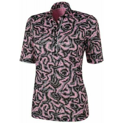 Galvin Green Marissa Ventil8+ Women Polo Shirt Blush Pink/Black/Grey XS