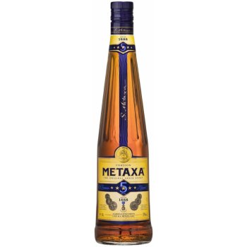 Metaxa 5* 38% 1 l (čistá fľaša)