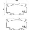 Sada brzdových platničiek kotúčovej brzdy BREMBO P 83 151