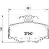 BREMBO Sada brzdových platničiek kotúčovej brzdy P56024