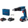 Bosch Bosch AKU sádrokartonářský šroubovák GTB 185-LI, 2x 2,0 Ah 18V v systaineru 06019K7020