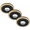 Lamkur SADA 3x Podhľadové svietidlo TOBBY 1xG9/20W/230V pr. 11,5 cm dub/čierna LA56210 + záruka 3 roky zadarmo