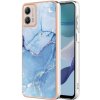 Gumený kryt Full Marble na Motorola Moto G13 / G23 / G53 5G - Modrá