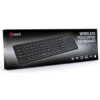 C-TECH klávesnice WLTK-01, bezdrátová s touchpadem, černá, USB