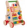 Drevené interaktívne chodúľka - tlačné vozidlo pre deti