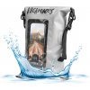 Voděodolný vak FIXED Float Bag s kapsou pro mobilní telefon 3L Vandrácký Speciál, šedý