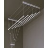 Stropný sušiak PROPER PRO 5 x 130cm (Stropný sušiak na sušenie bielizne 5 tyčový 130cm vyťahovací)