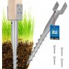 Základňa stĺpa kotva u skrutkovateľná do zeme oceľ 90x710 mm